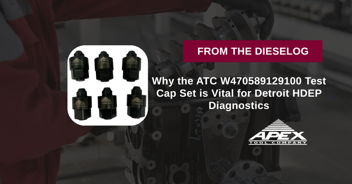 ATC W470589129100 High Pressure Common Rail Testing Plugs Set for Detroit Diesel HDEP Engines